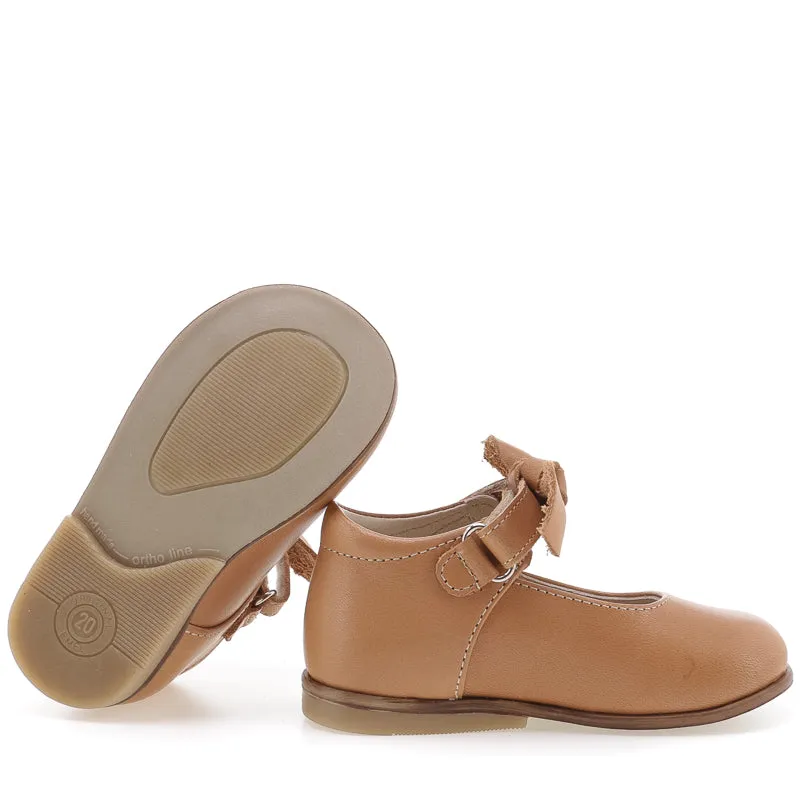 (2047-1) Emel cognac classic ballerina