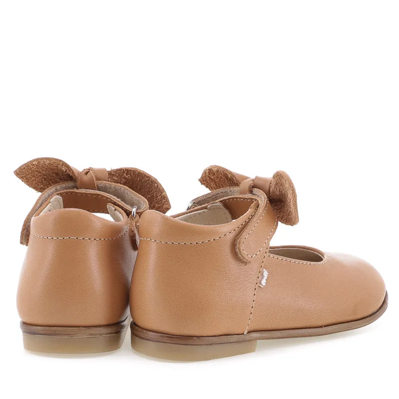 (2047-1) Emel cognac classic ballerina