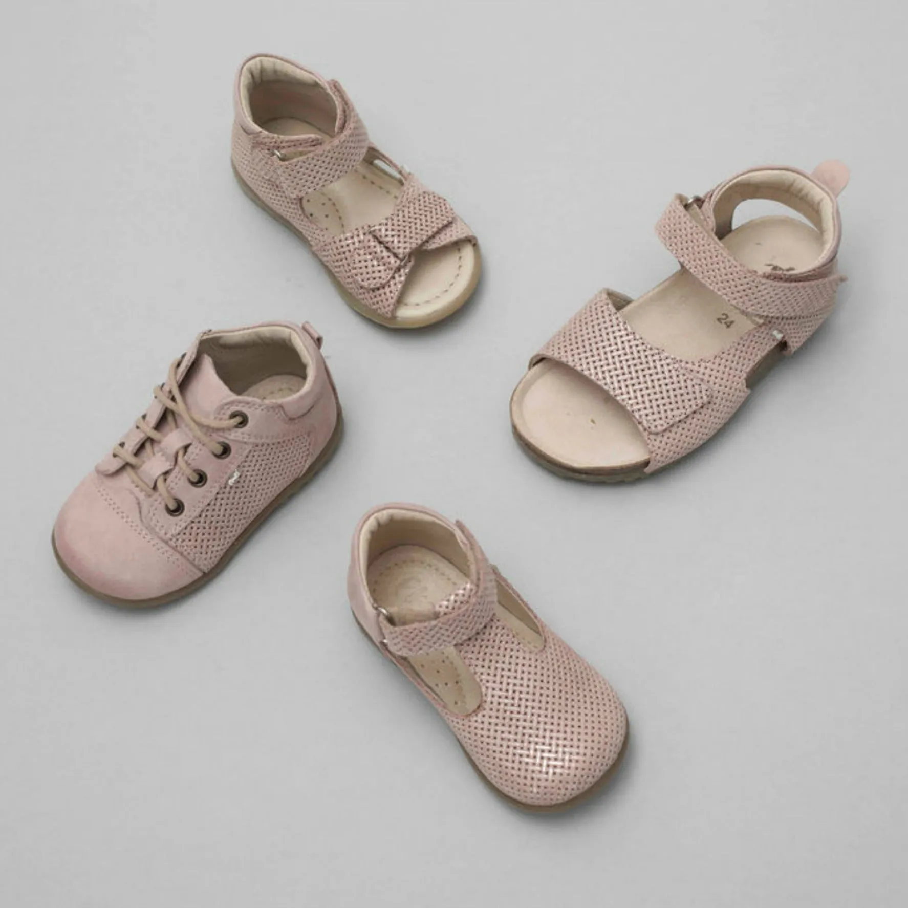 (2508A-5/2509A-5) Emel pink velcro sandals