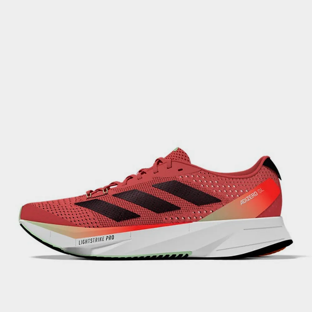 Adidas Mens Adizero Sl Performance Running Red/black  _ 180770 _ Red