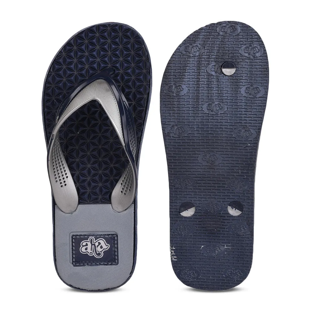 AHA Casual Navy Blue Flip-Flop For Men HUNK-1 By Liberty