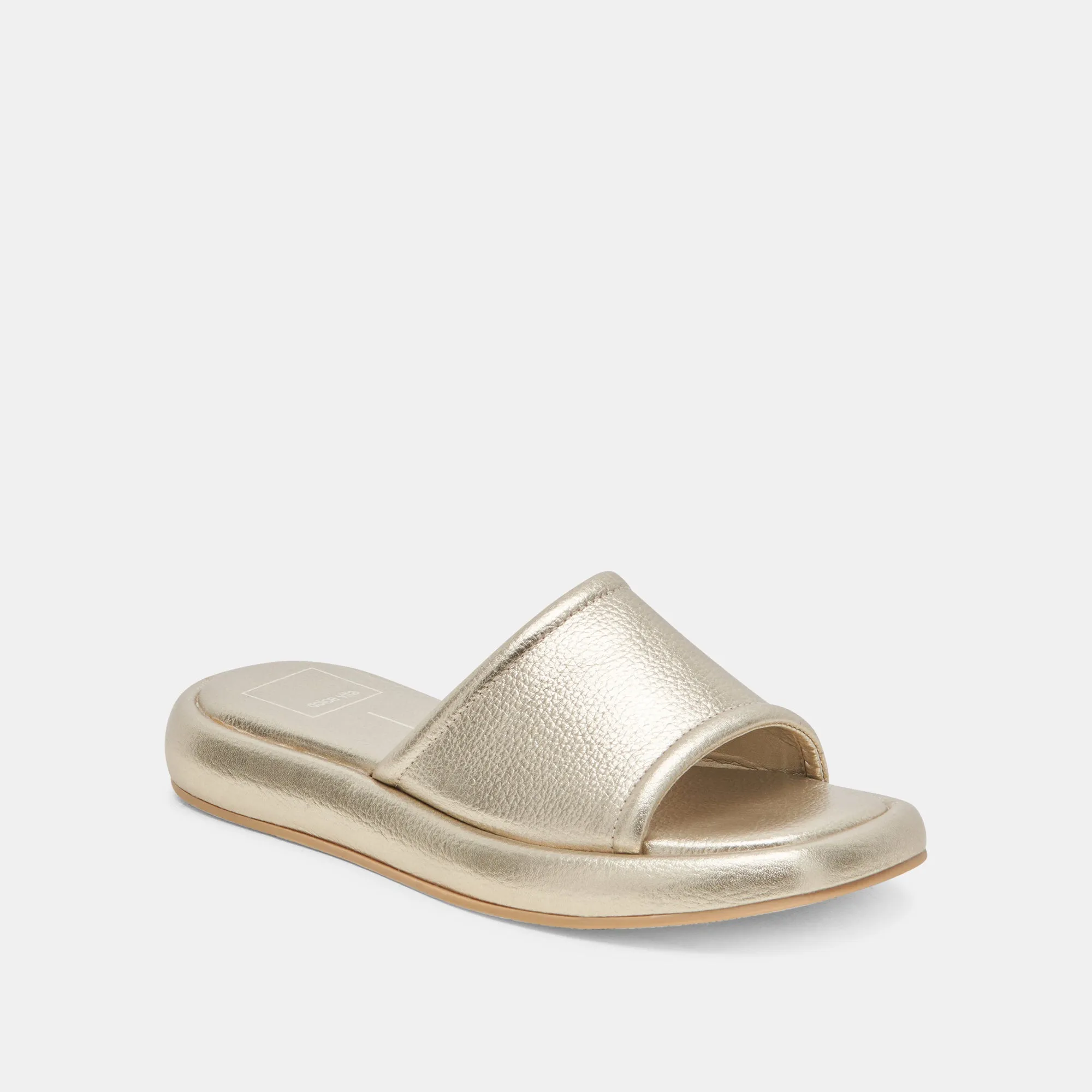 AISHA SANDALS GOLD METALLIC LEATHER