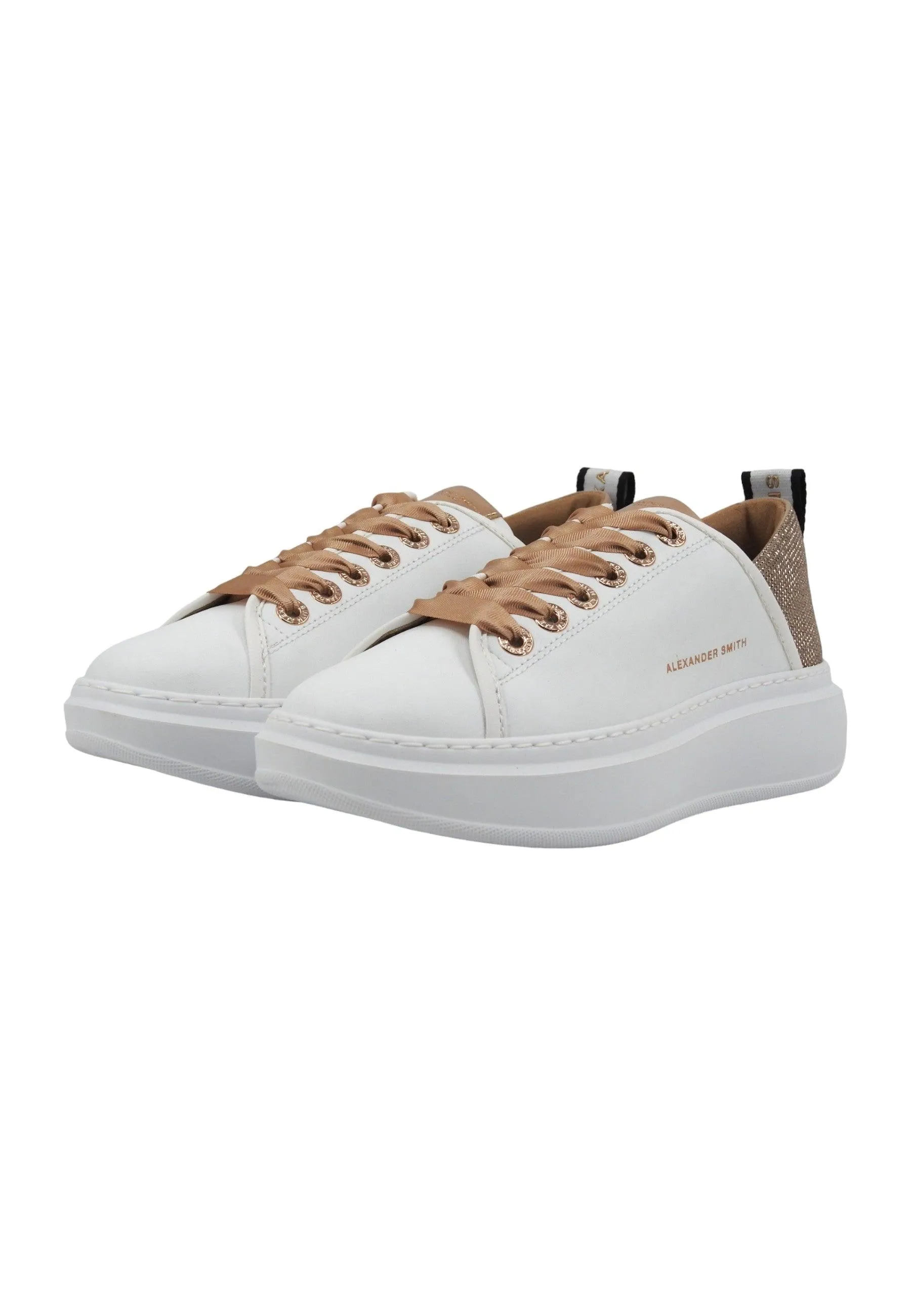 ALEXANDER SMITH Wembley Sneaker Donna White Copper WYW0495