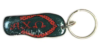 Alpha Chi Omega Flip-Flop Keychain - Craftique FF-KC