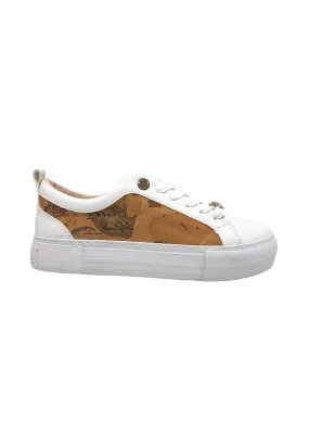 ALVIERO MARTINI 1° CLASSE Sneaker Donna Bianco Geo Beige N1814-0208