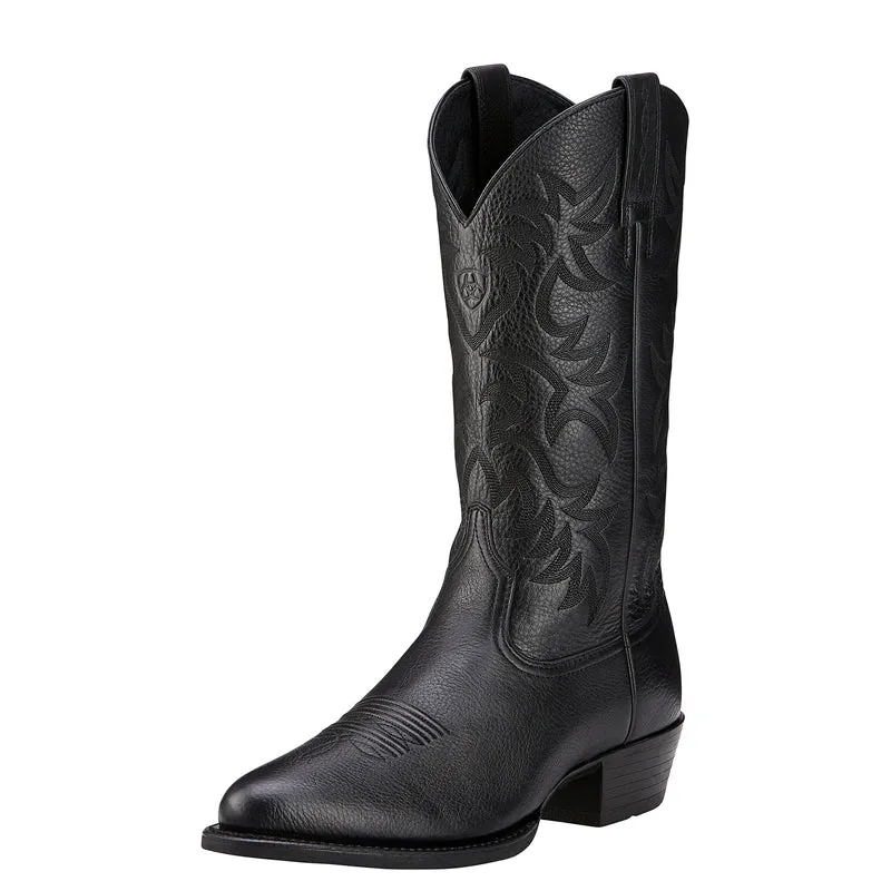 'Ariat' Men's 13" Heritage Western Round Toe - Black