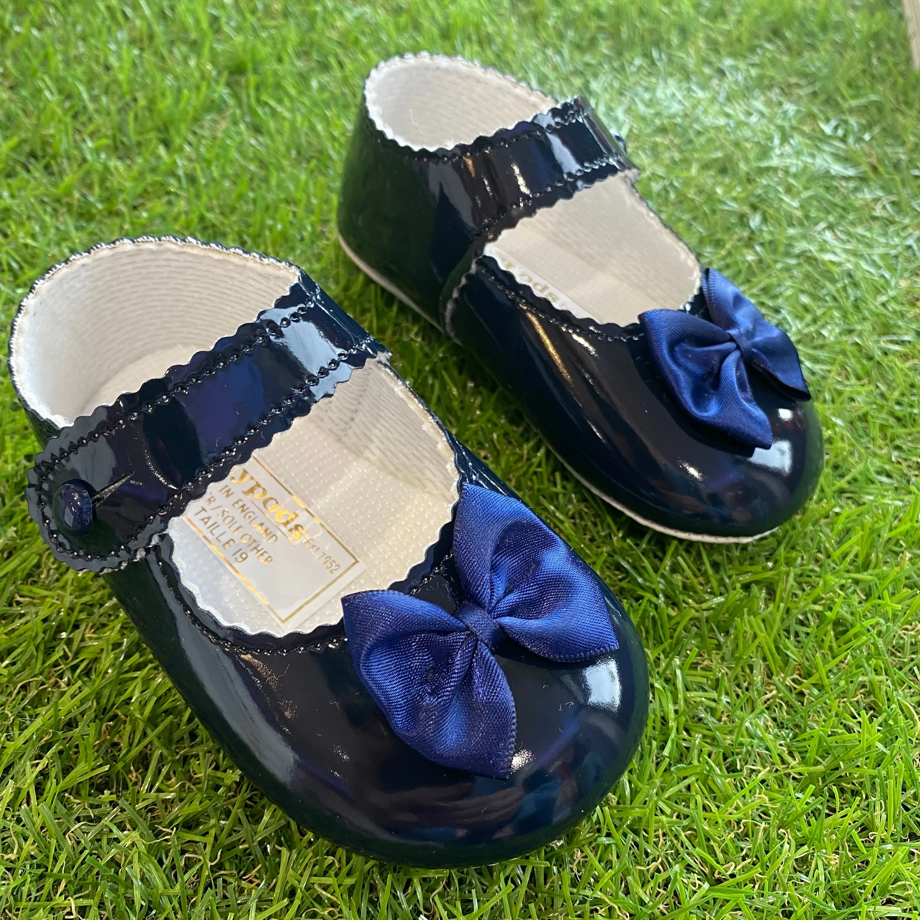 Baypods Girls Navy Pram Shoes