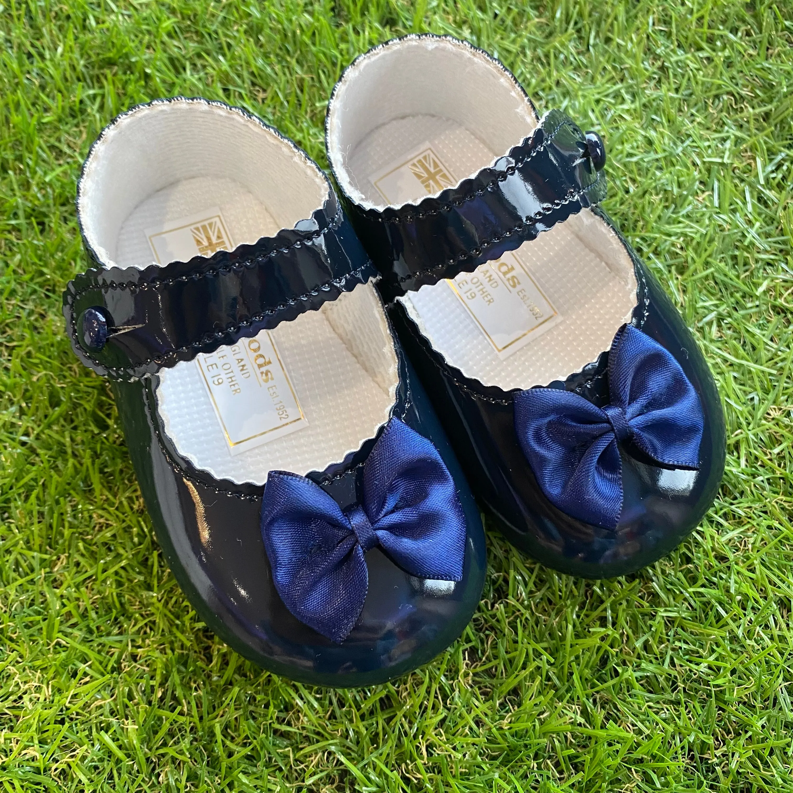 Baypods Girls Navy Pram Shoes