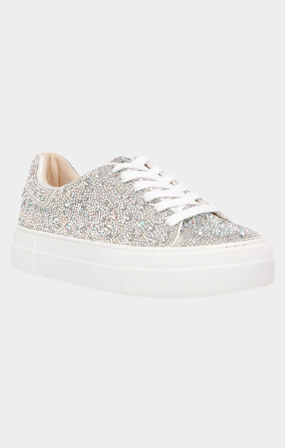 Betsey Johnson Sidny Platform Sneaker ~ Rhinestone