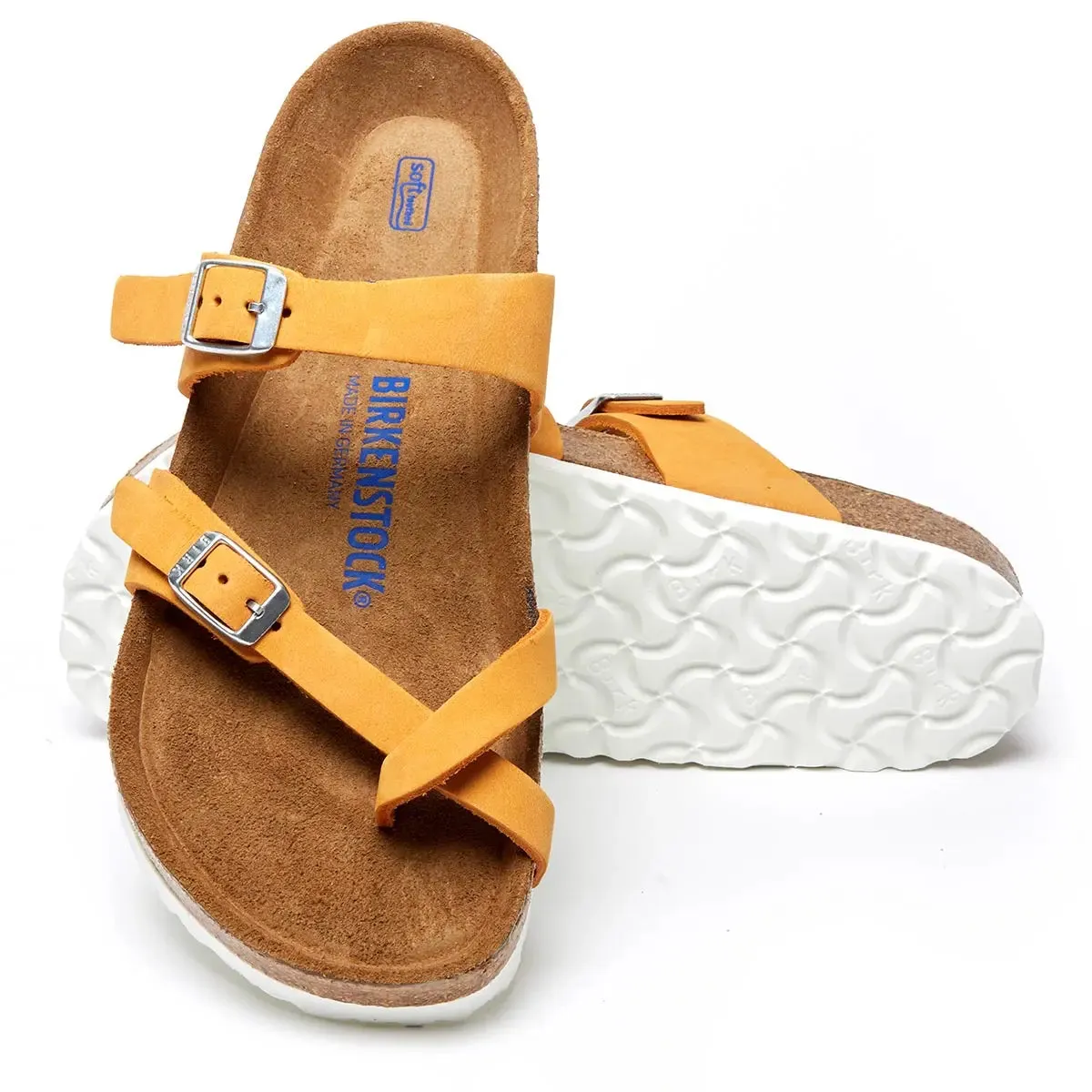 Birkenstock Mayari Soft Footbed Nubuck Leather Sandals