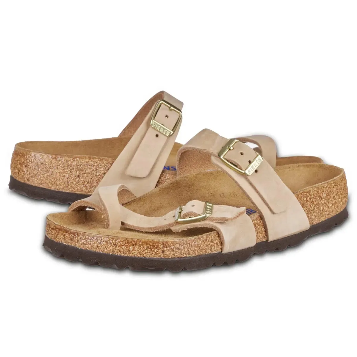 Birkenstock Mayari Soft Footbed Nubuck Leather Sandals