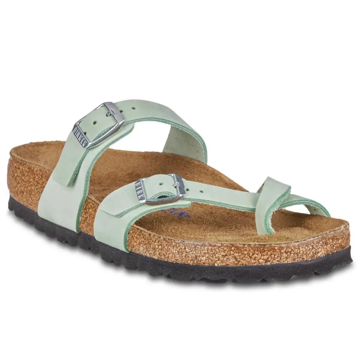 Birkenstock Mayari Soft Footbed Nubuck Leather Sandals