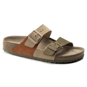 Birkenstock Narrow Arizona Split in Sandcastle/khaki