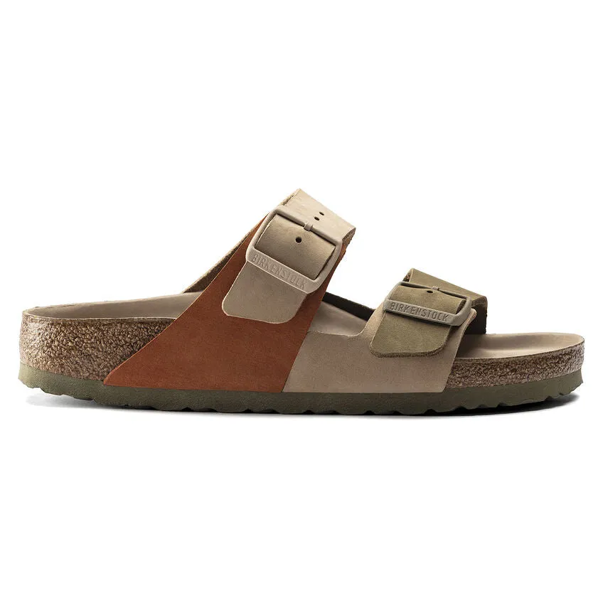 Birkenstock Narrow Arizona Split in Sandcastle/khaki