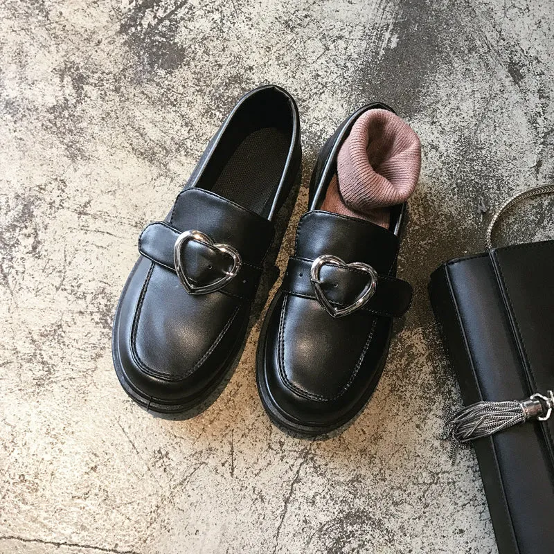 Black Harajuku shoes KF2397