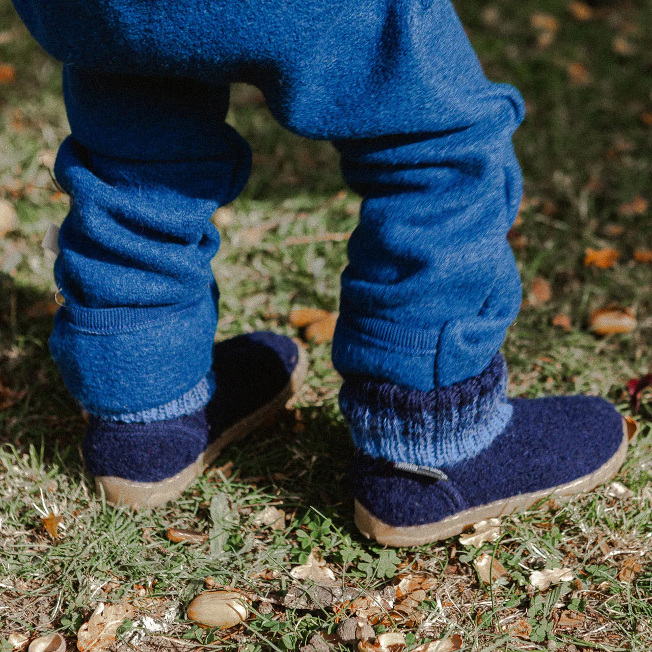 Boiled Wool Slipper Boots - Toni - Sonne (Kids 23-35)