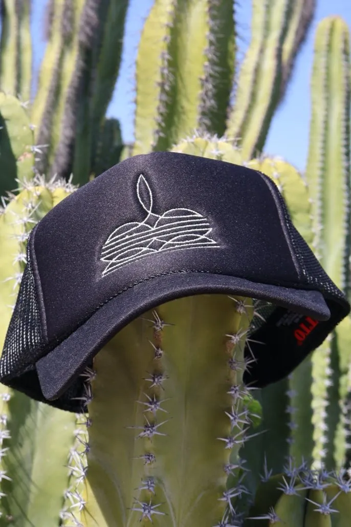 Boot Stitch Embroidered Trucker Hat