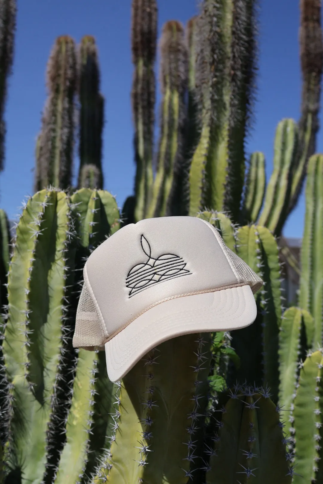 Boot Stitch Embroidered Trucker Hat