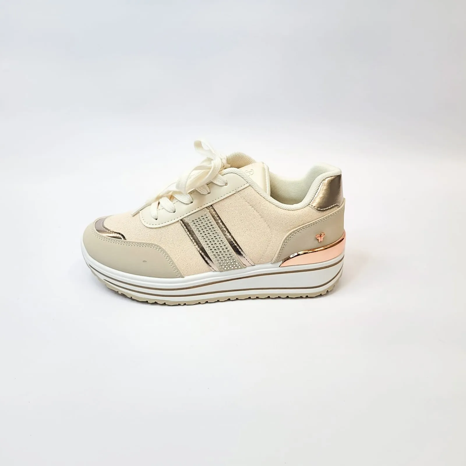 Butterfly Apexx 1 beige lace sneaker