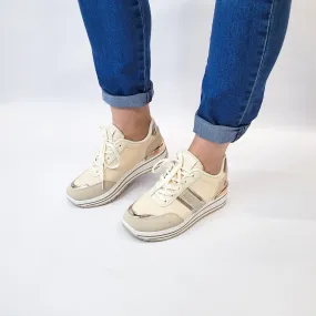 Butterfly Apexx 1 beige lace sneaker