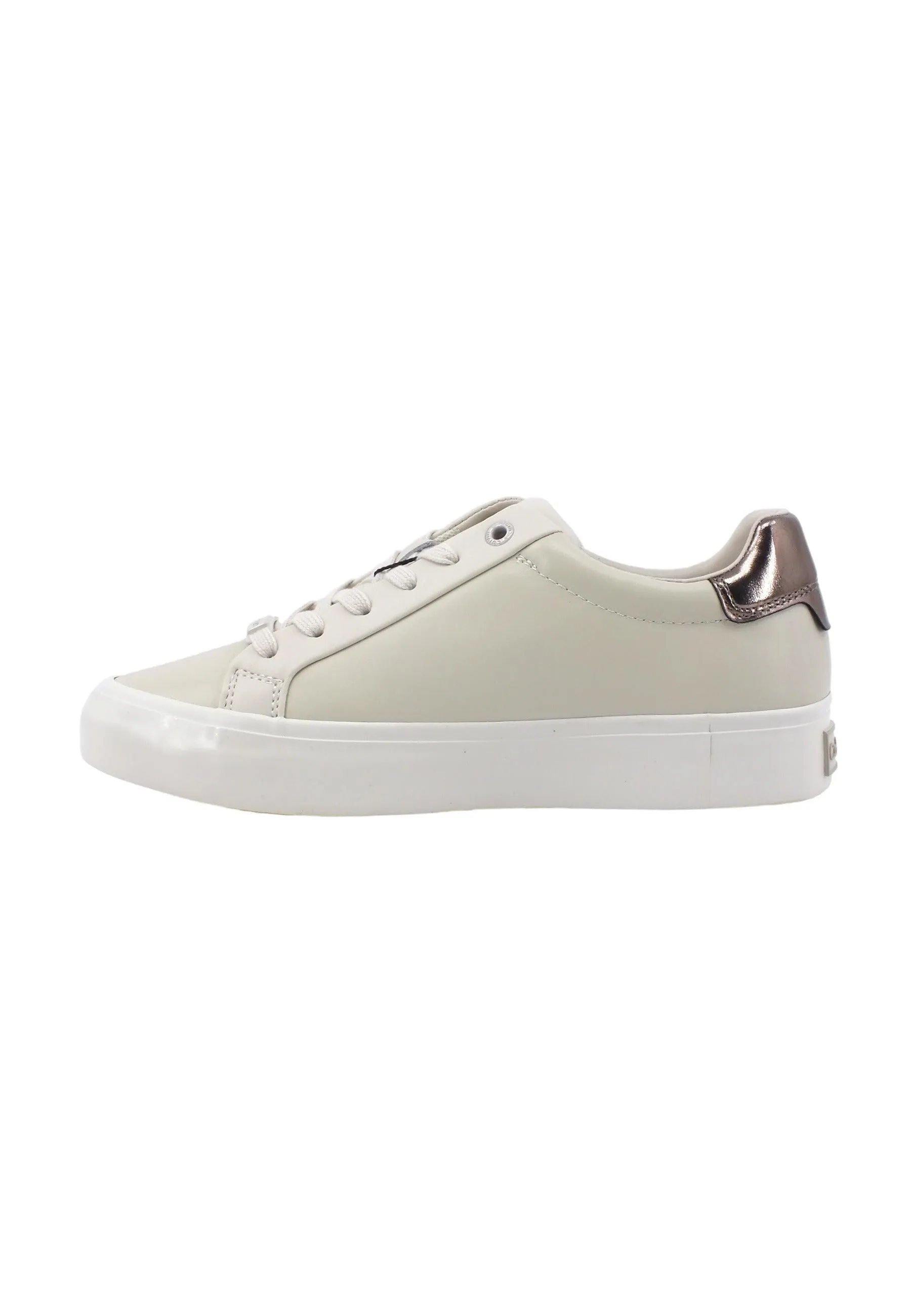 CALVIN KLEIN Vulc Lace Up Met Sneaker Donna Dark Ecru HW0HW01884