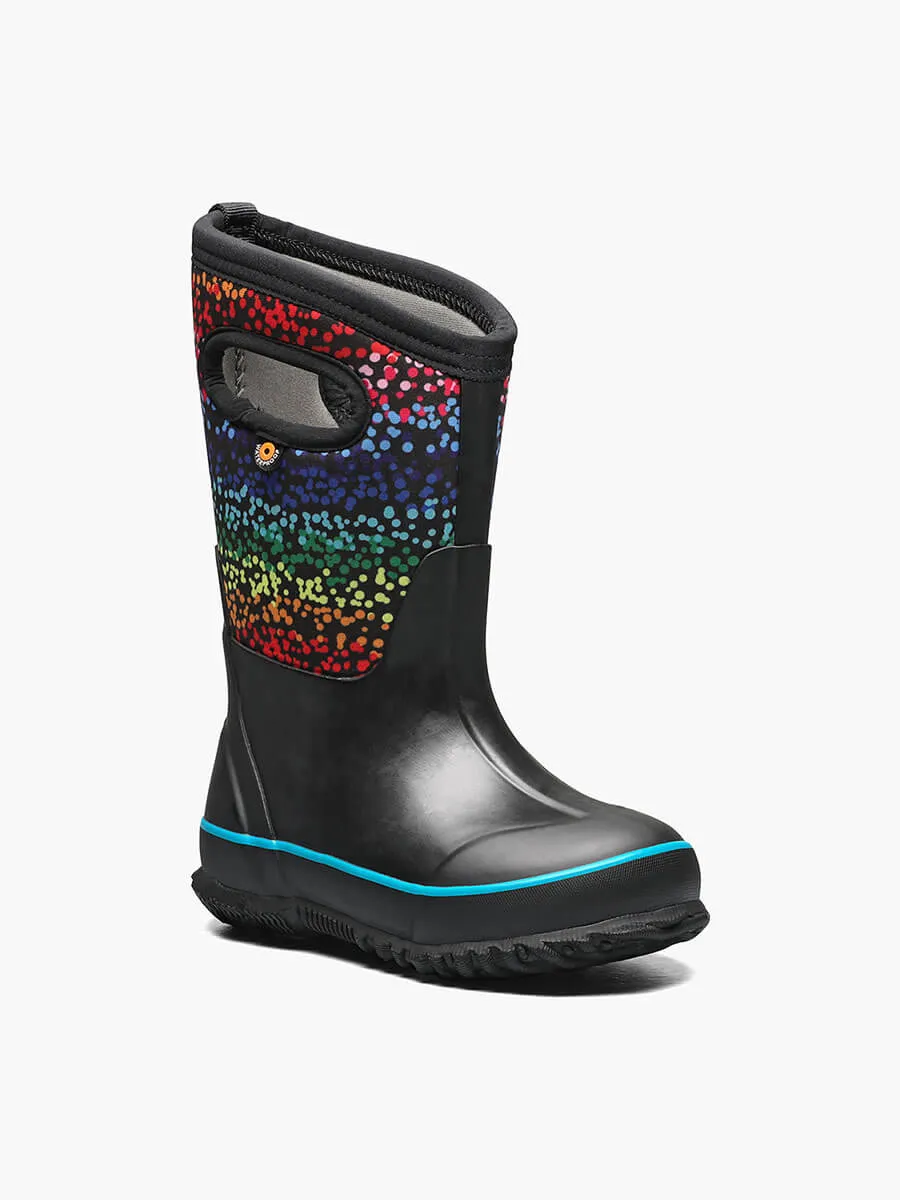 Classic Kids' Winter Boots - Rainbow Dots