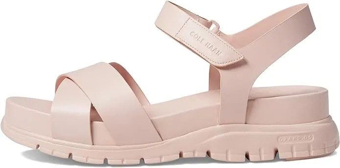 Cole Haan Zerogrand Sandal II Rose Smoke Ankle Strap Open Toe Flats Sandals