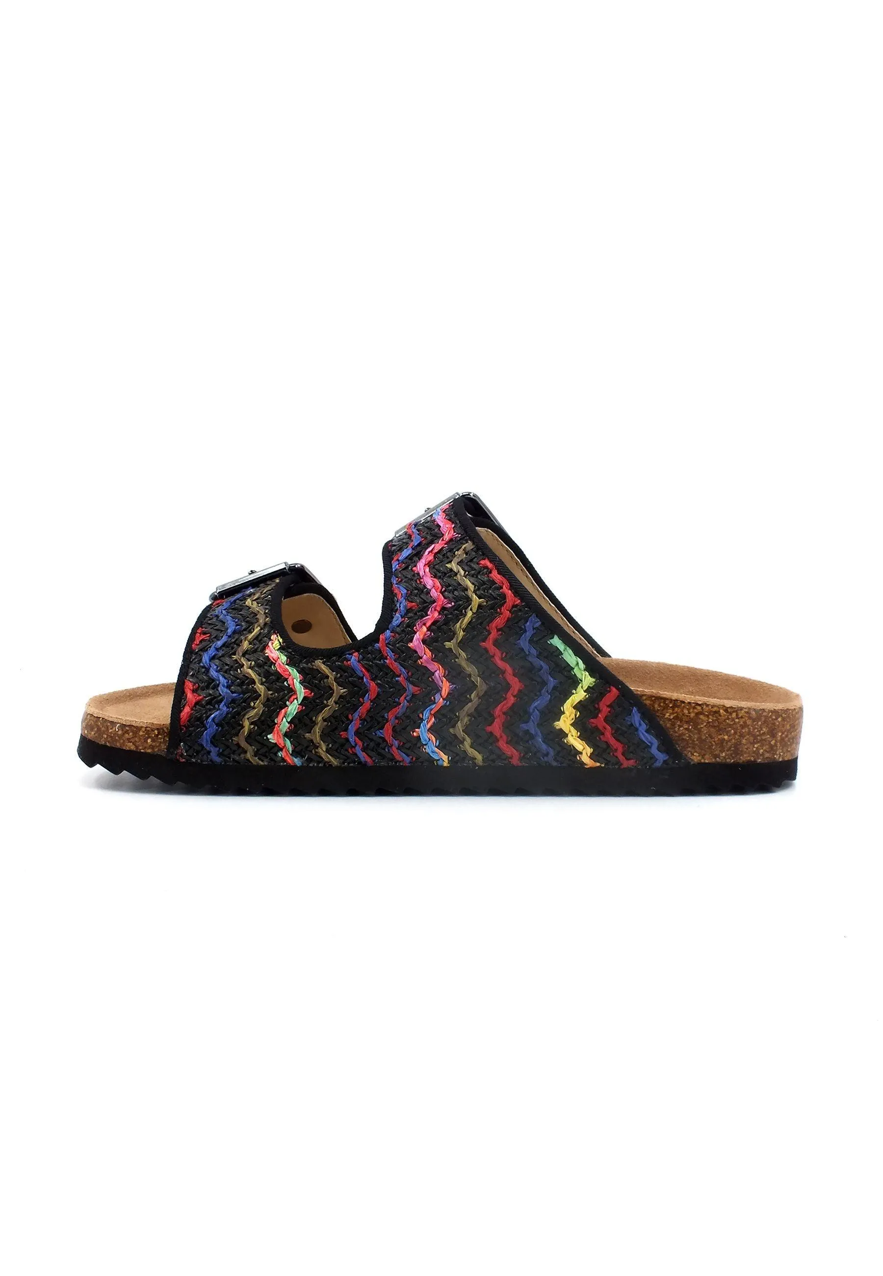 COLORS OF CALIFORNIA Ciabatta Donna Multicolor Black HC.BIO308