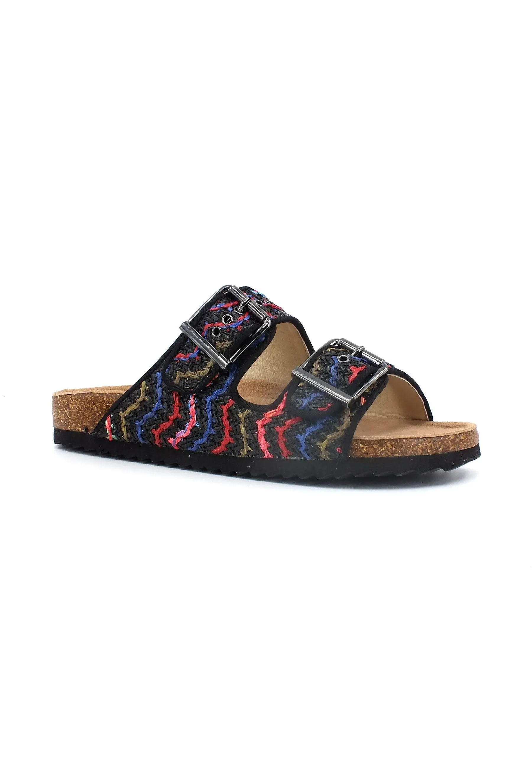 COLORS OF CALIFORNIA Ciabatta Donna Multicolor Black HC.BIO308