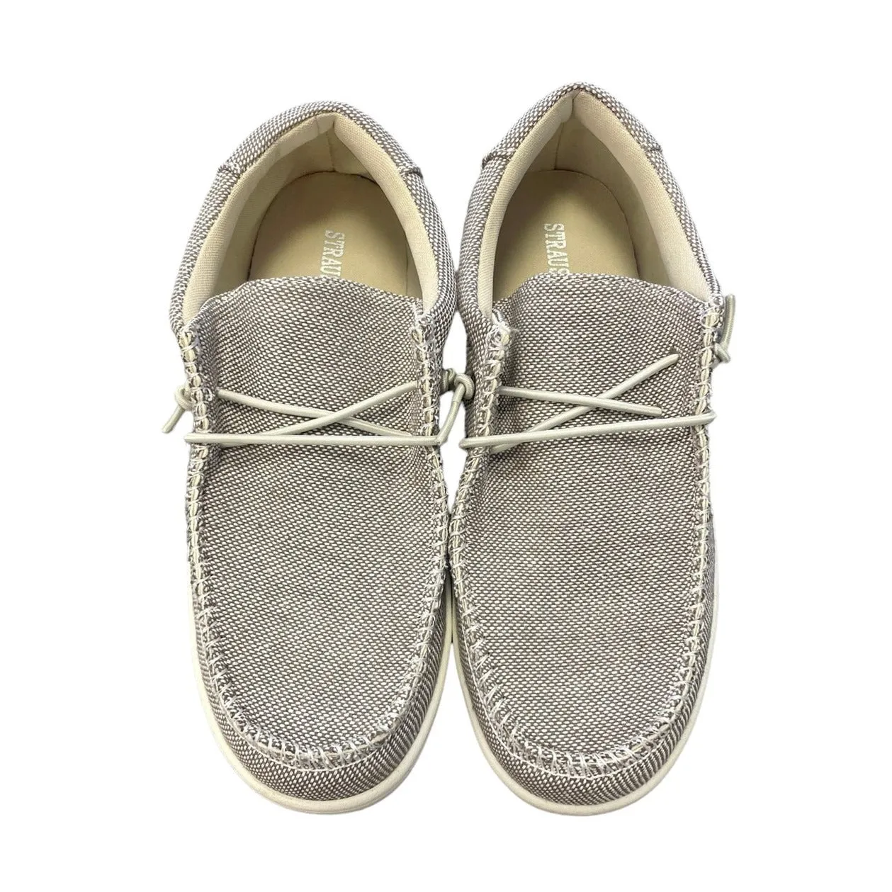 Conorr Light Grey Slip On Canvas Boat Shoes