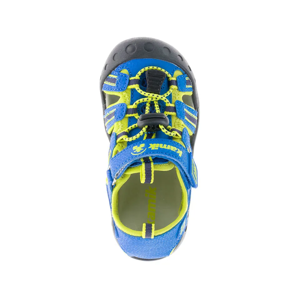 Crab Kid's Sandal - Strong Blue/Lime