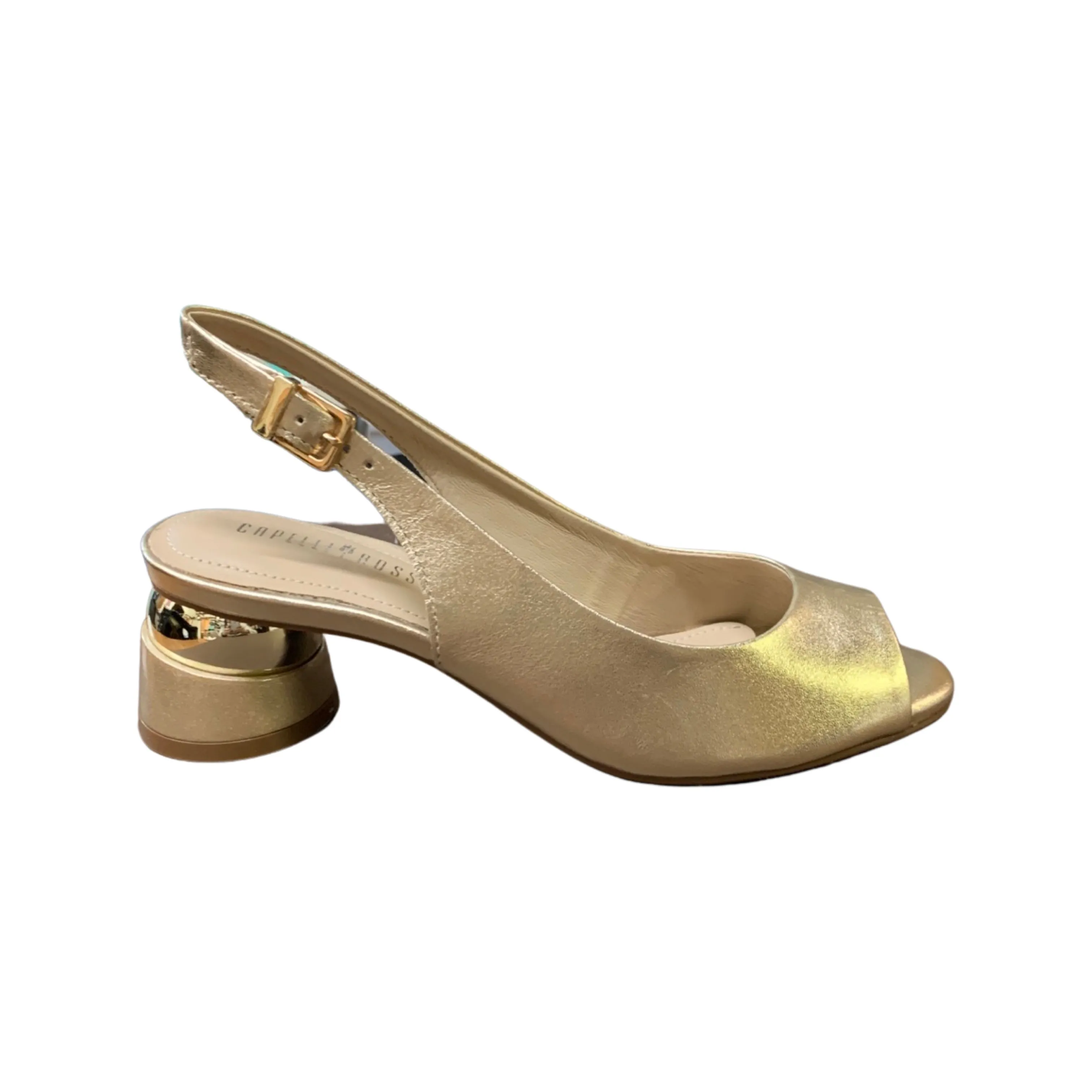 Dekota Gold Sling Back Sandal