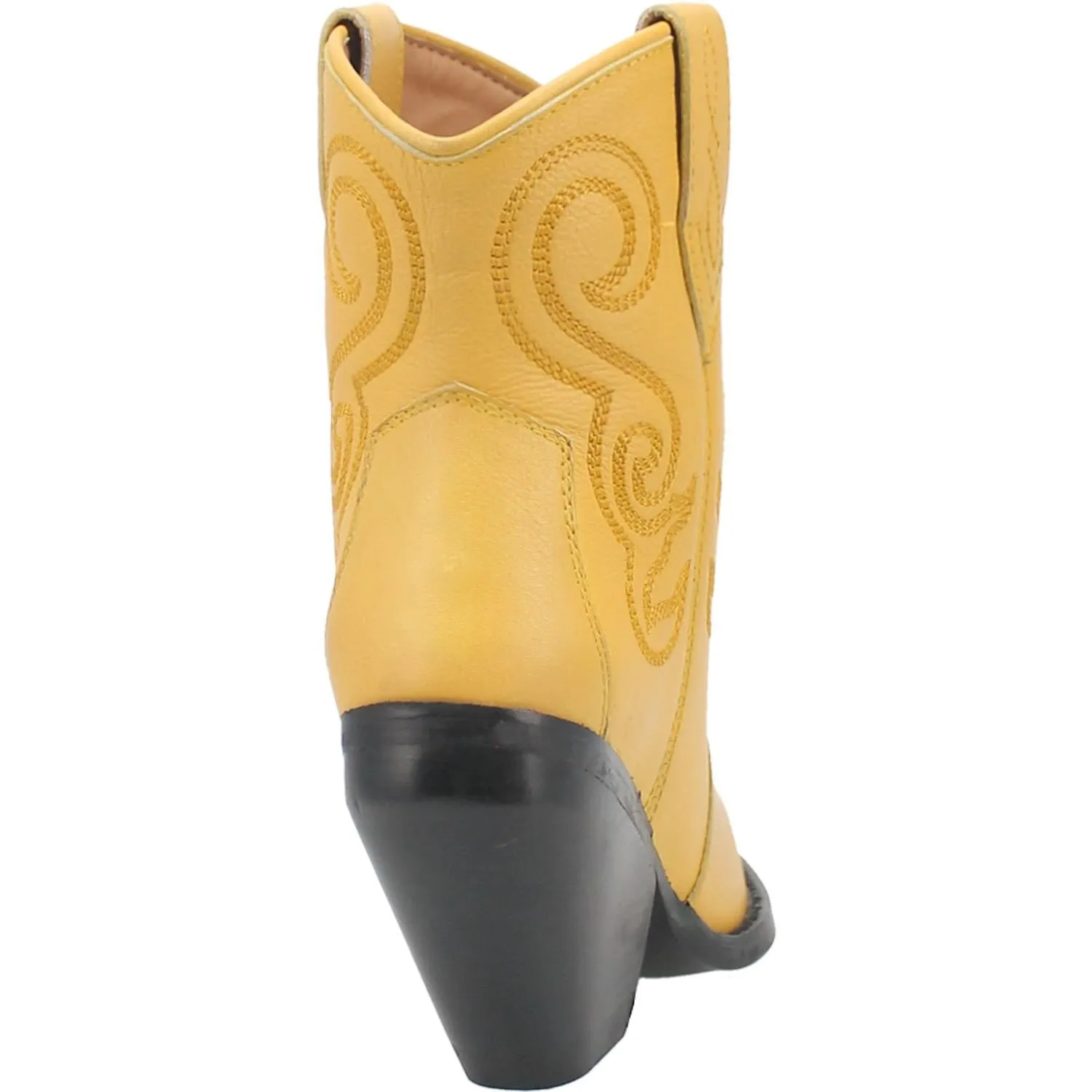 *DISCONTINUED* Dingo | Pretty N Prissy Leather Bootie in Yellow - Last Chance Size 9