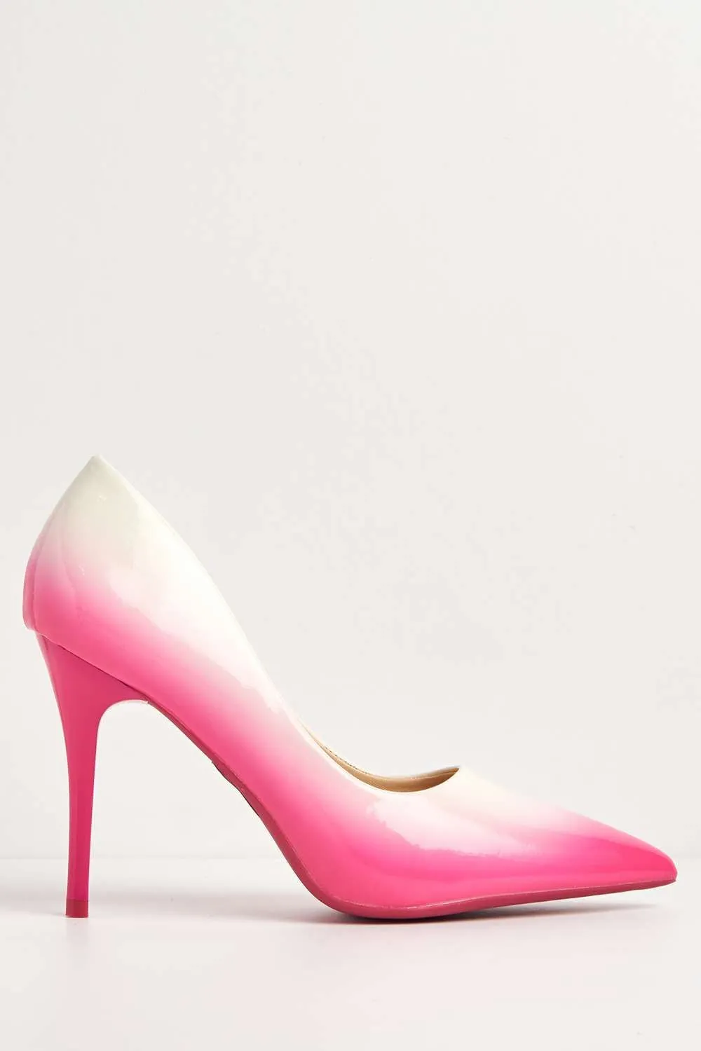 Dua Two Tone Pointed Toe Court Shoes in Pink