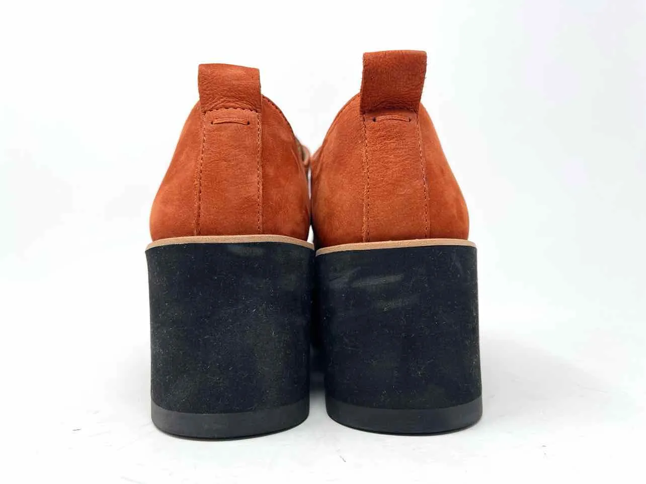 Eileen Fisher Size 7 Rust Wedge Suede Shoes Loafers