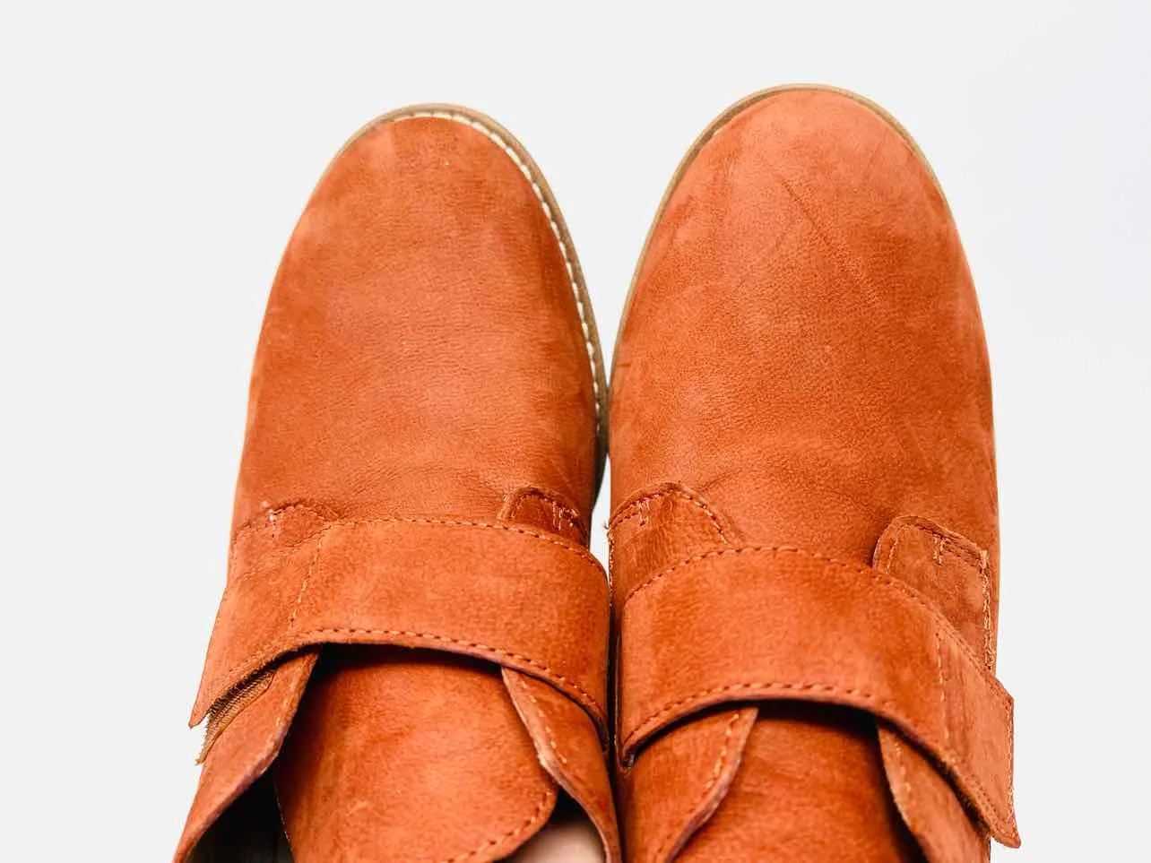 Eileen Fisher Size 7 Rust Wedge Suede Shoes Loafers