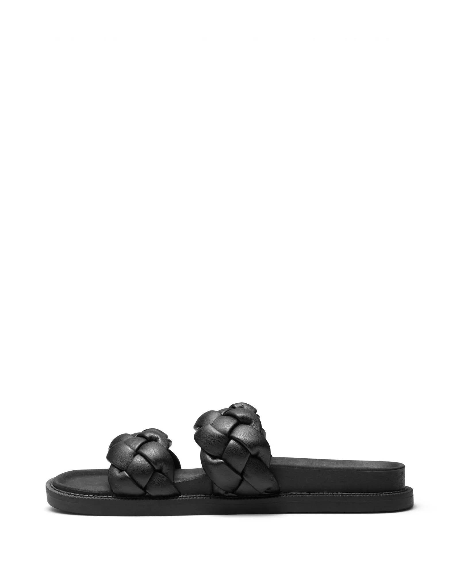 Elle Flat Sandal Black