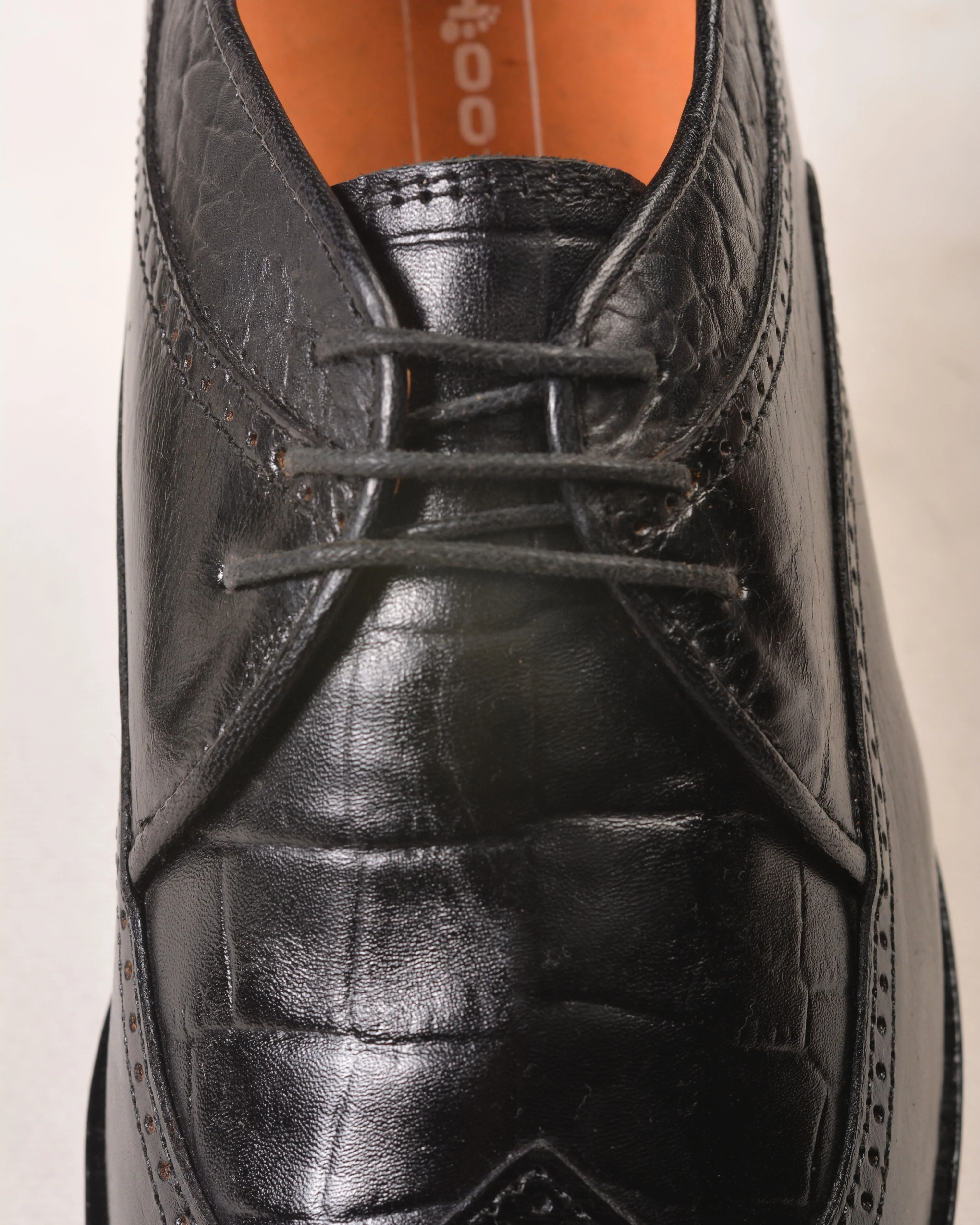 Footprint EMBOSSED OXFORD SHOES Black