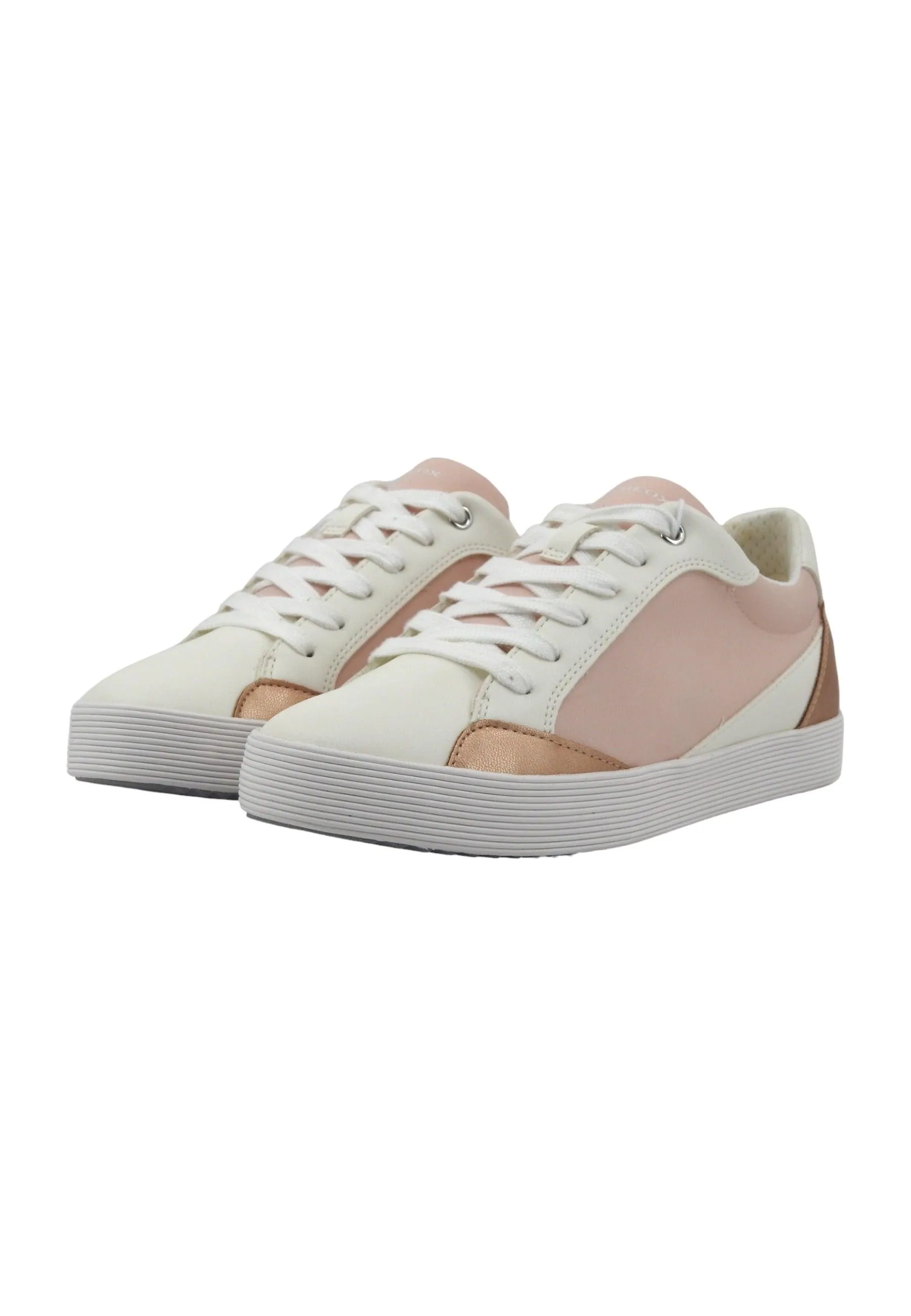 GEOX Blomiee Sneaker Donna Rose Optic White D456HE0FU54C8105