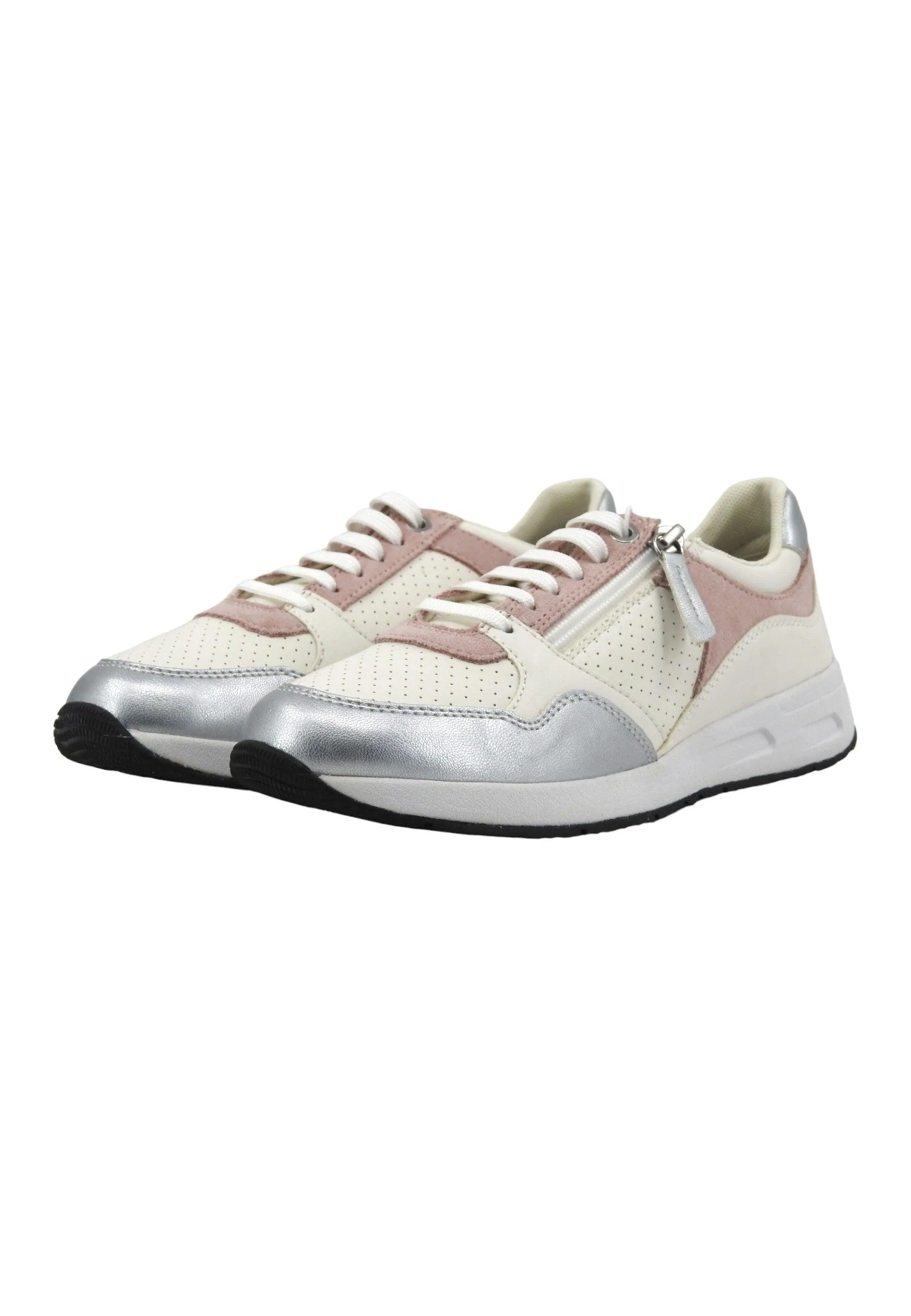 GEOX Bulmya Sneaker Donna White Rose D36NQB0BC22C1Z8W