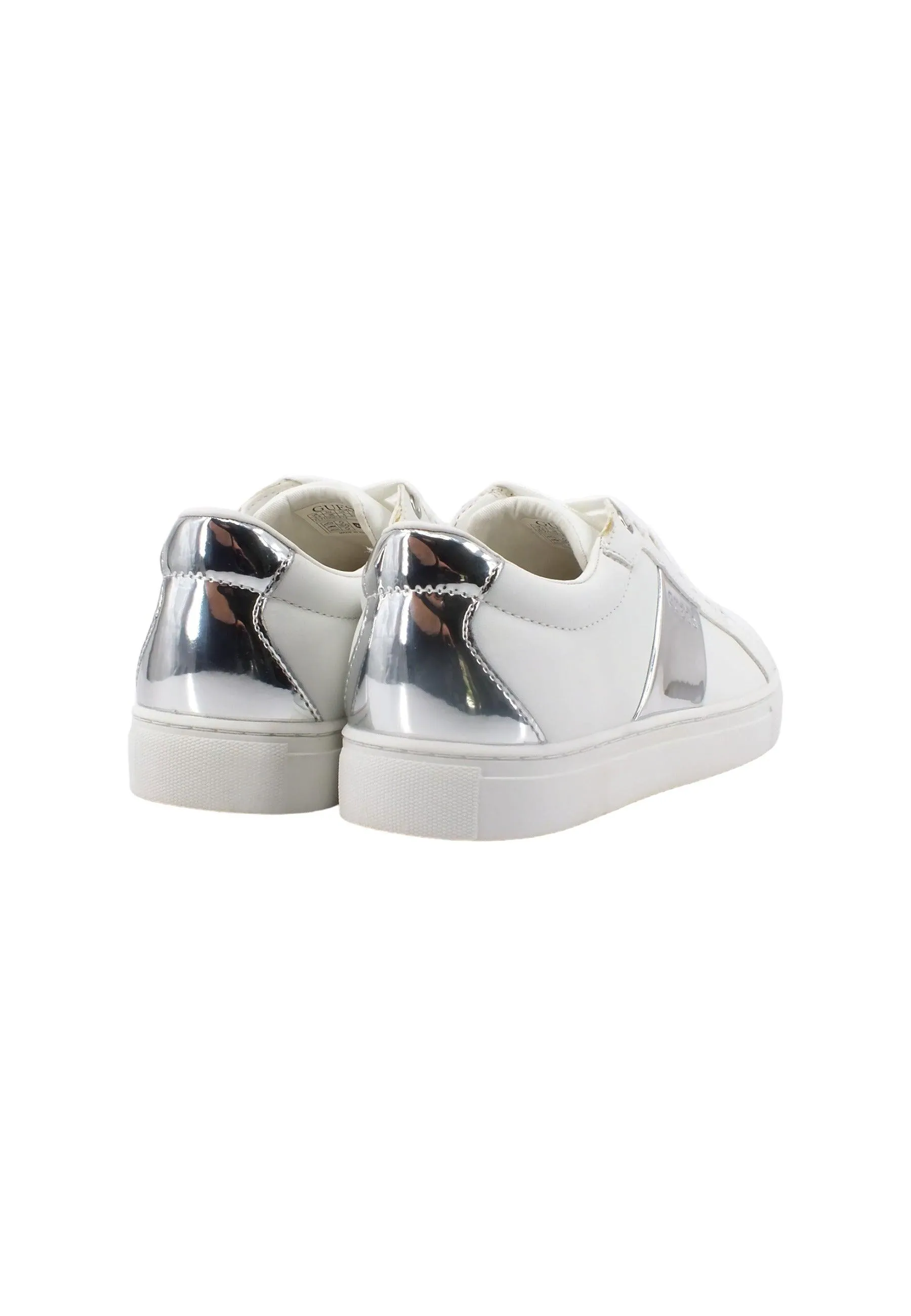 GUESS Sneaker Donna White Silver FL7TODELE12