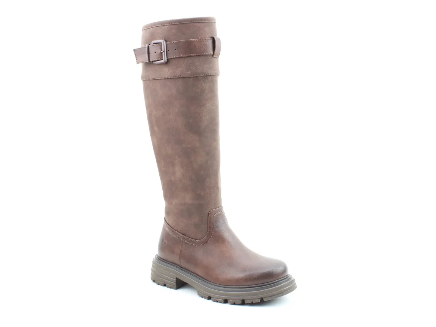 Heavenly Feet Long Brianna Full Zip Boot-CHOCOLATE