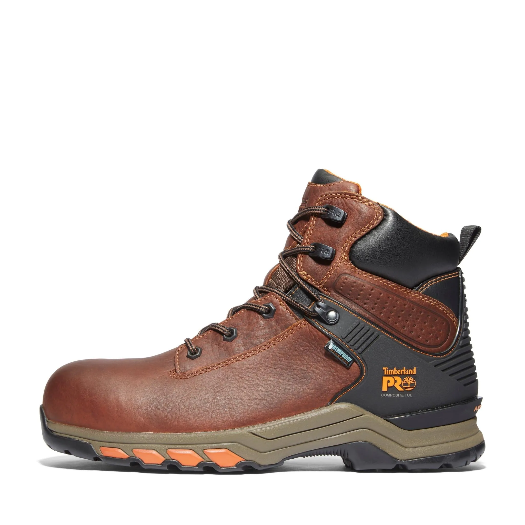 Hypercharge 6 Inch Composite-Toe Waterproof Work Boot Brown