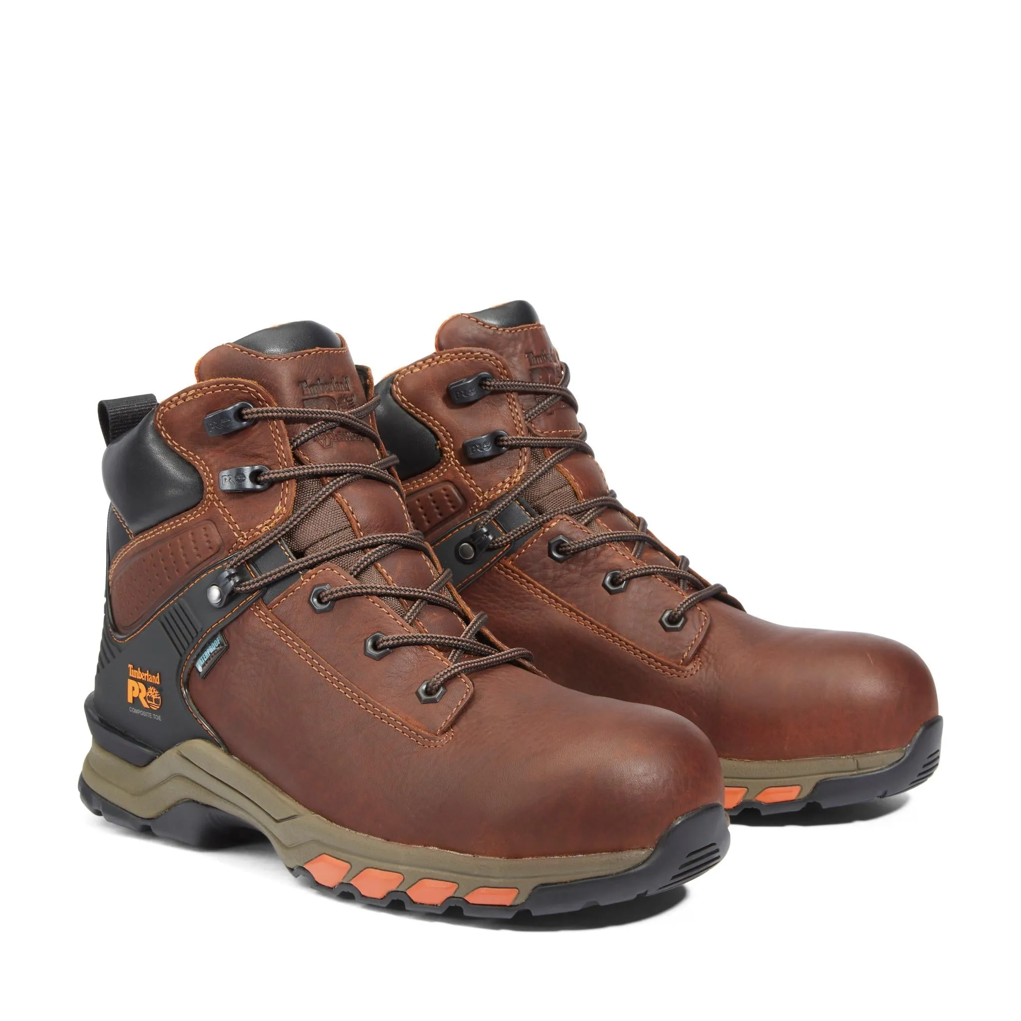 Hypercharge 6 Inch Composite-Toe Waterproof Work Boot Brown