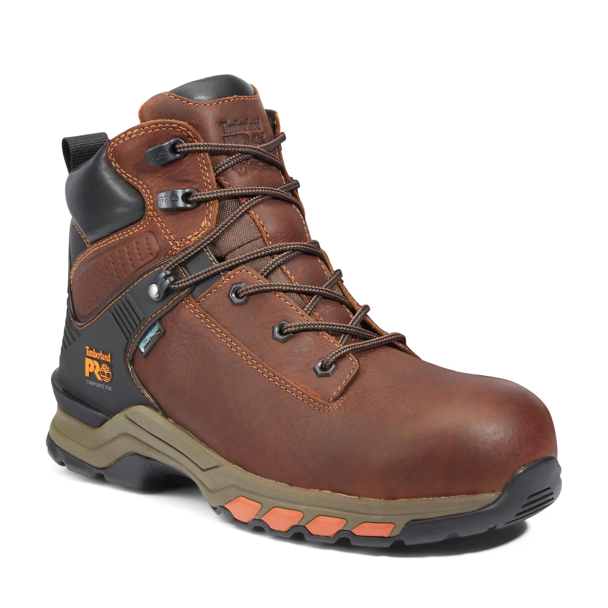 Hypercharge 6 Inch Composite-Toe Waterproof Work Boot Brown