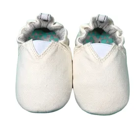 JplusJ Vanilla Organic Baby Shoes 米白有機棉學步鞋 (有橡筋）18-24M