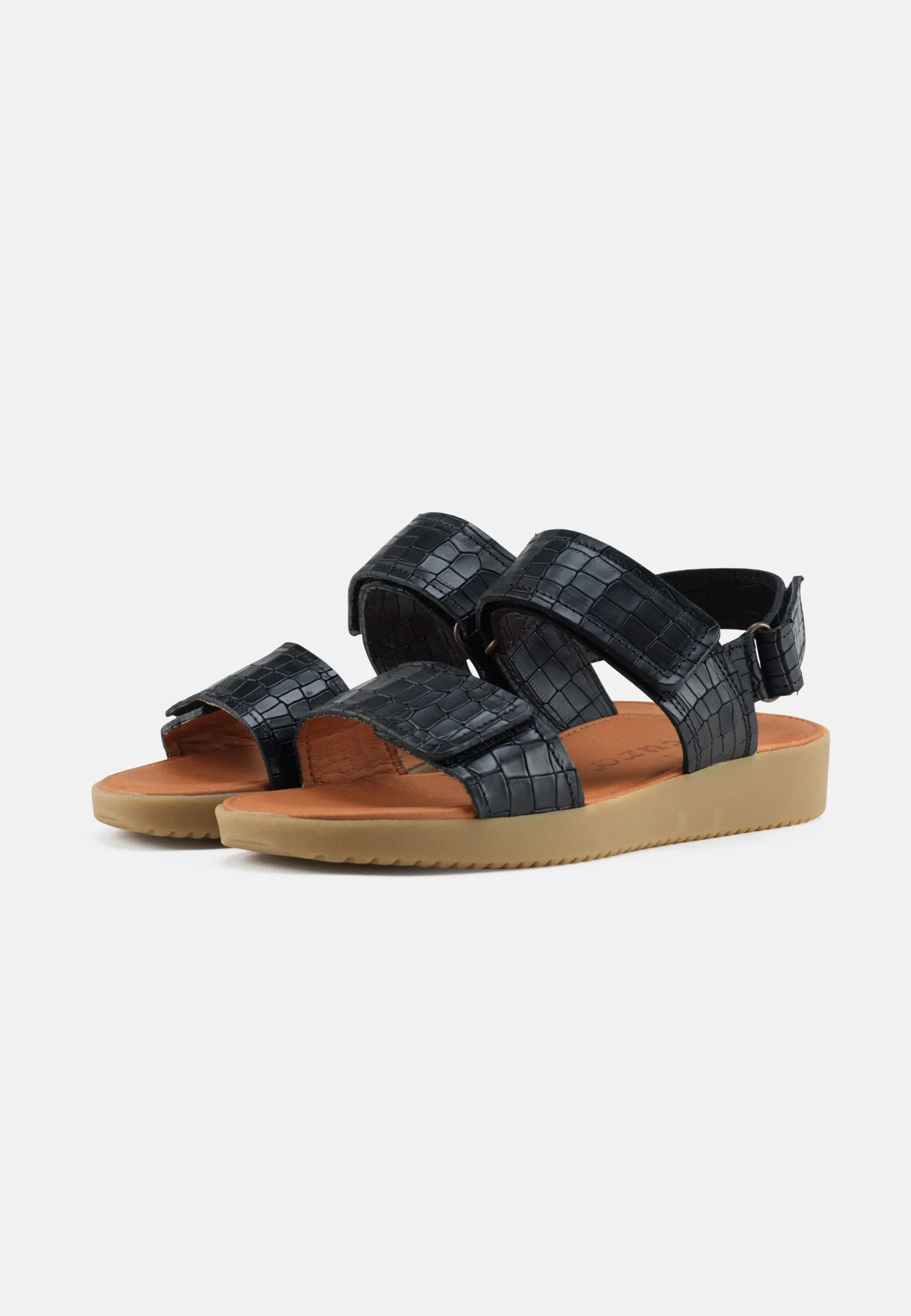 Karen Sandal Pull Up Leather - Black