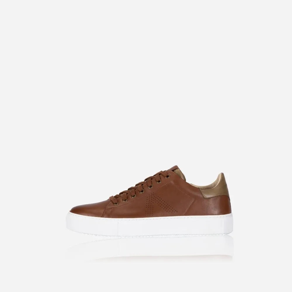 Leather Sneaker, Tan