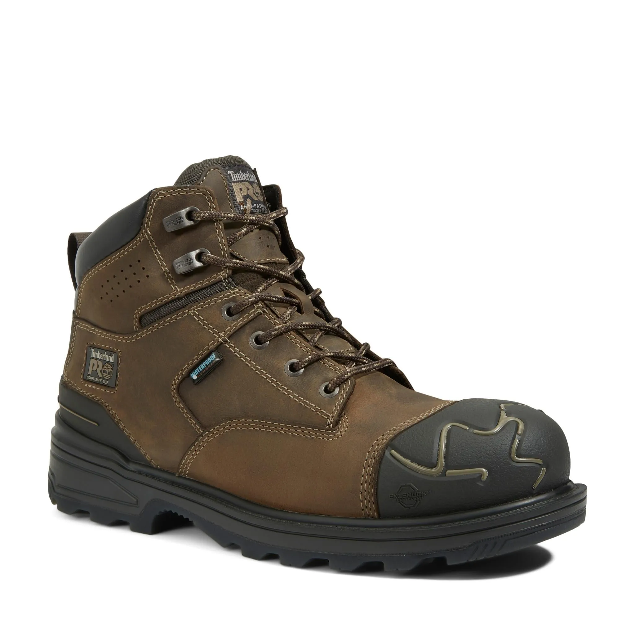 Magnitude 6 Inch Composite-Toe Waterproof Work Boot Brown