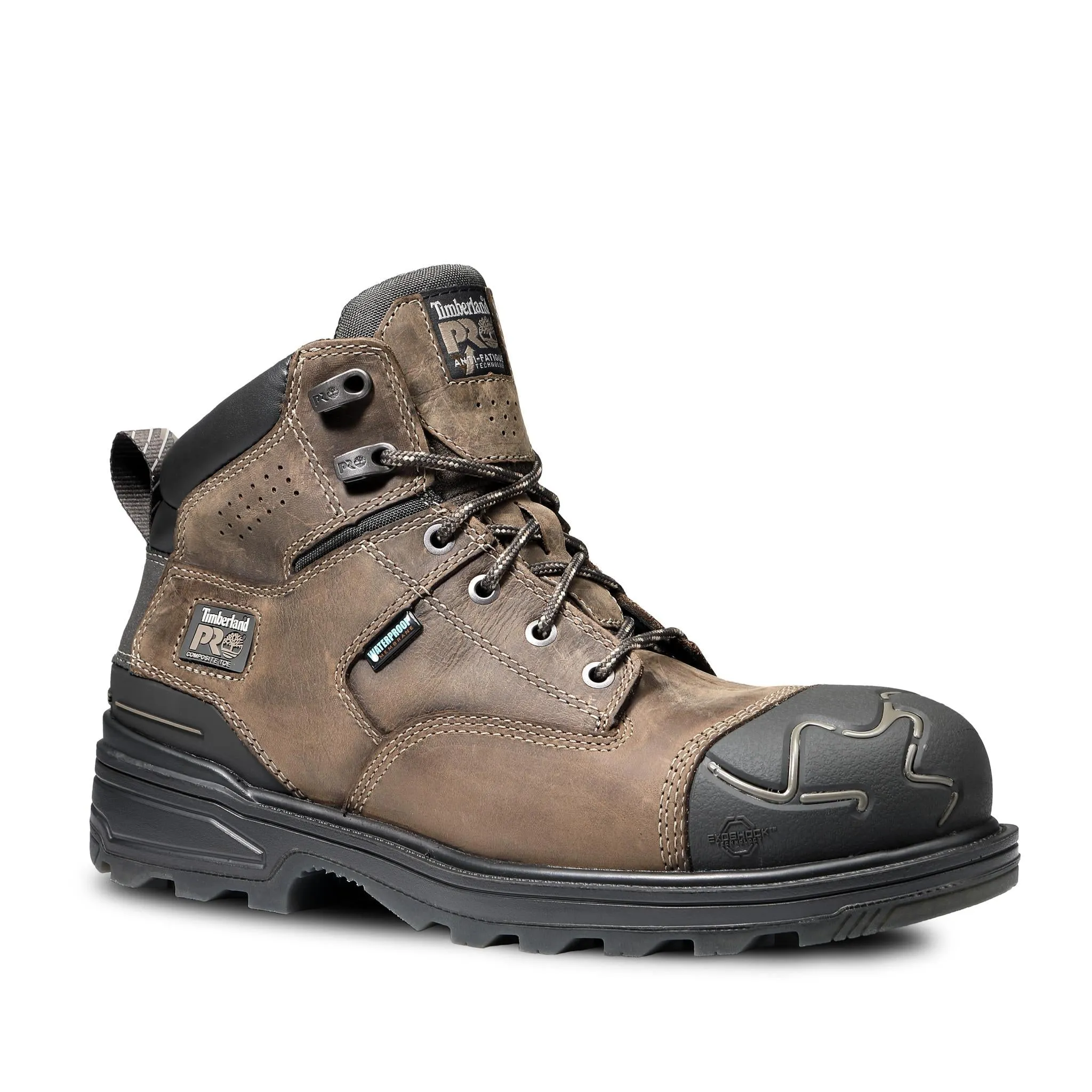 Magnitude 6 Inch Composite-Toe Waterproof Work Boot Brown